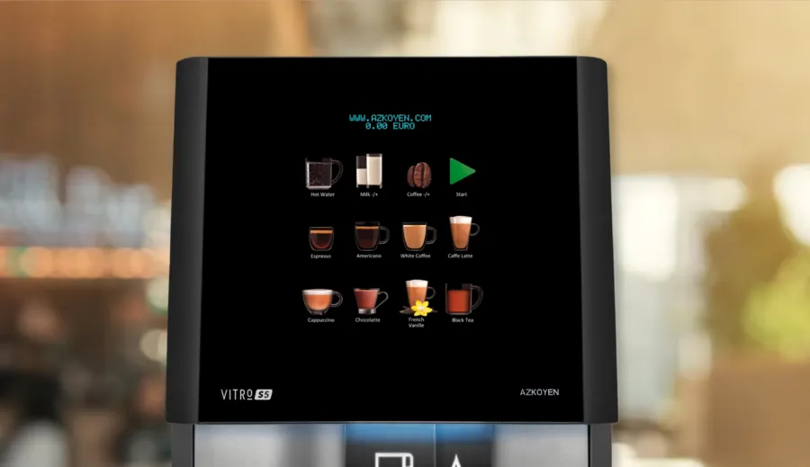 Bean-to-cup coffee machine in an office kitchen